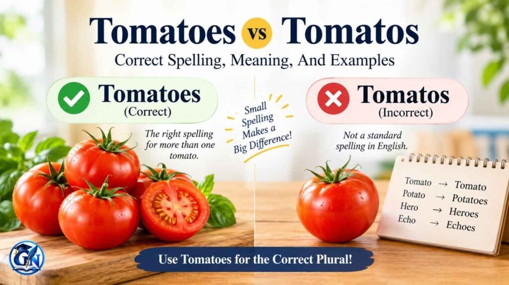 Tomatoes vs Tomatos