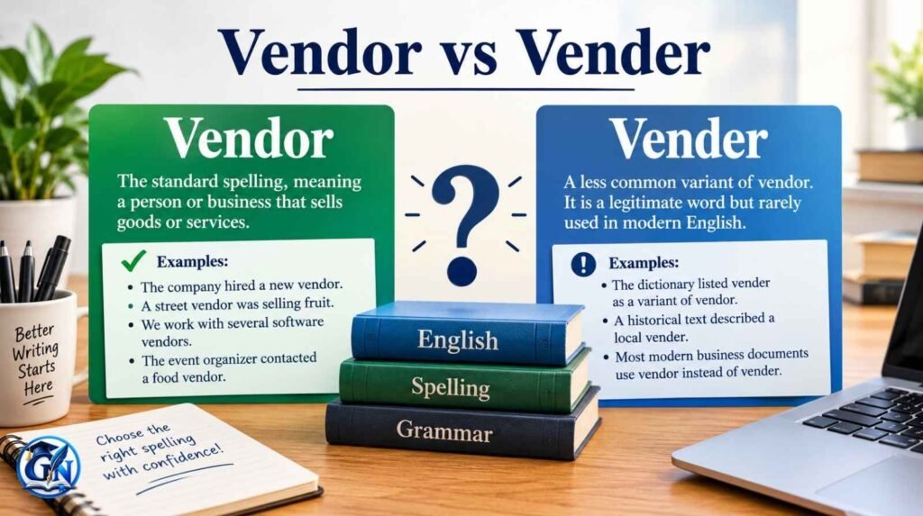 Vendor vs Vender